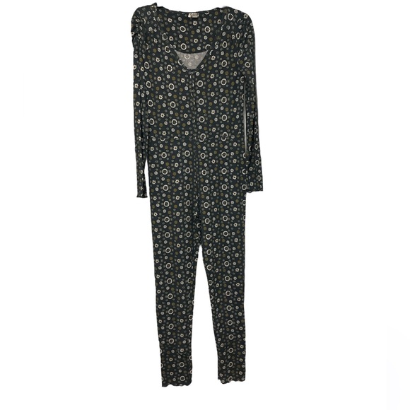 NEW Free People Intimately Home Alone Long Johns Thermal Onesie Charcoal Grey M - Picture 4 of 7
